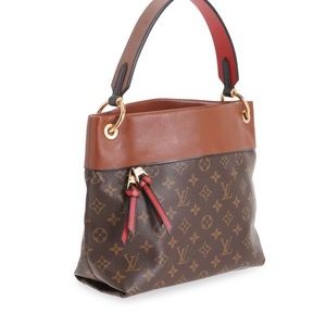 Louis Vuitton Tuileries Hobo Bag Brown Canvas Monogram